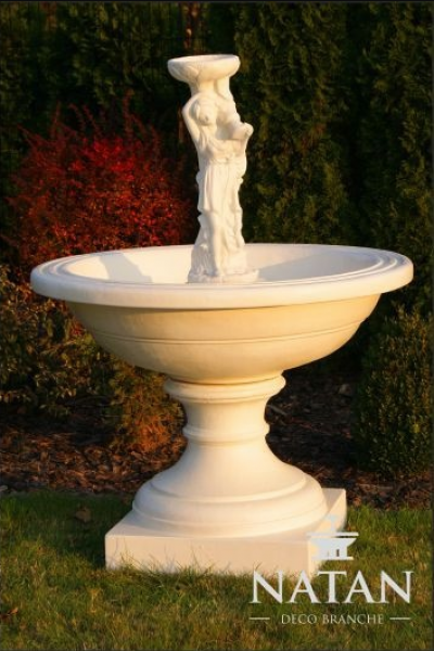 Zierbrunnen Springbrunnen Dekoration Skulptur Brunnen Garten Fontaine Teich Neu